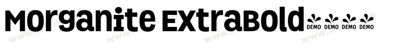 Morganite ExtraBold字体转换
